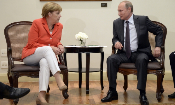 Ангела Меркель и Владимир Путин, Фото: Пресс-служба Кремля