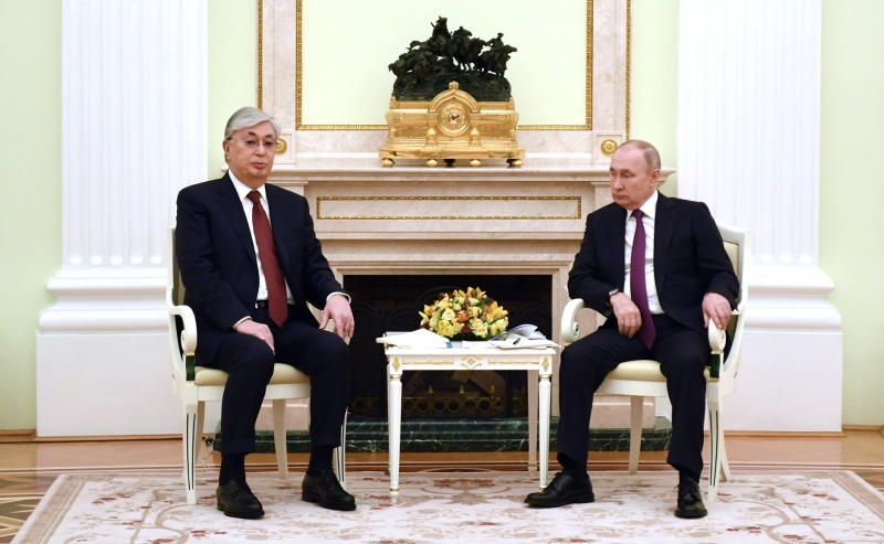Владимир Путин и Касым-Жомарт Токаев. Фото: пресс-служба Кремля