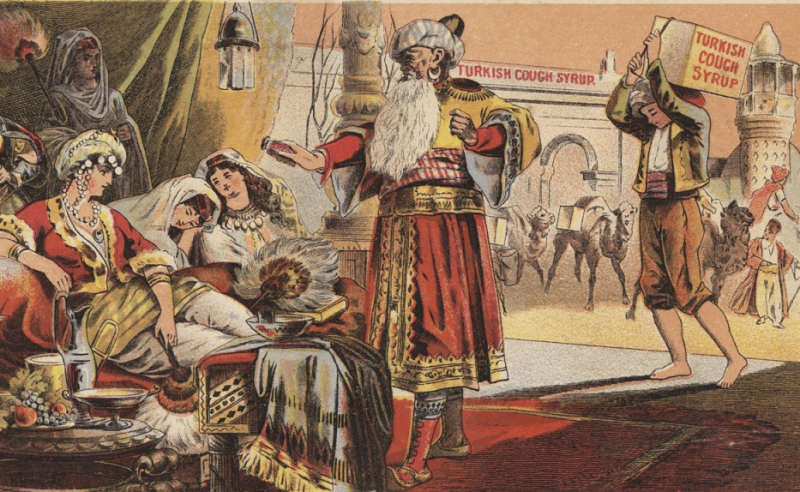  Реклама турецкого сиропа от кашля, XIX век, США (cc) Boston Public Library