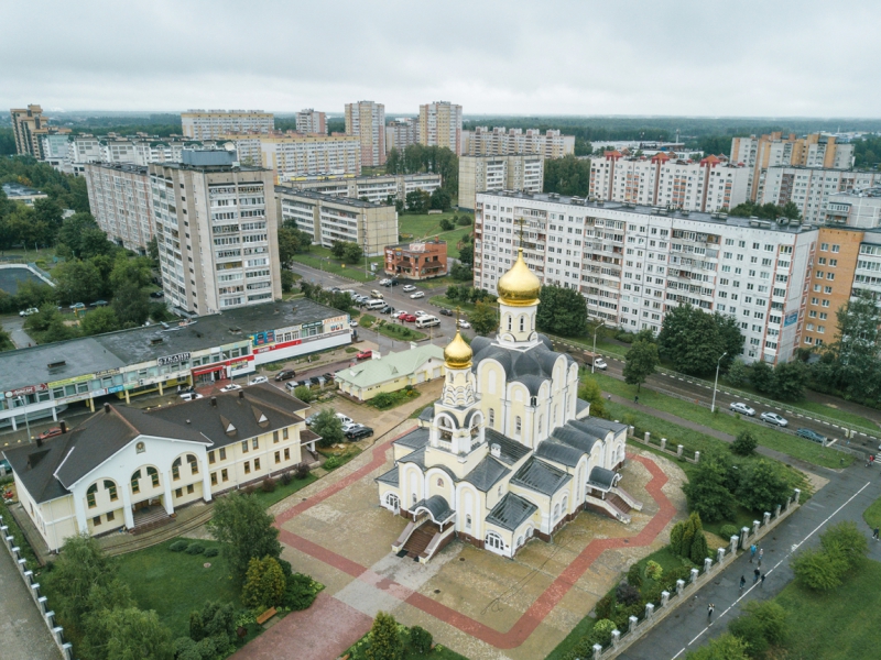 Панорама города Обнинск, Храм Рождества Христова. Фото: (cc) Hexenmesser
