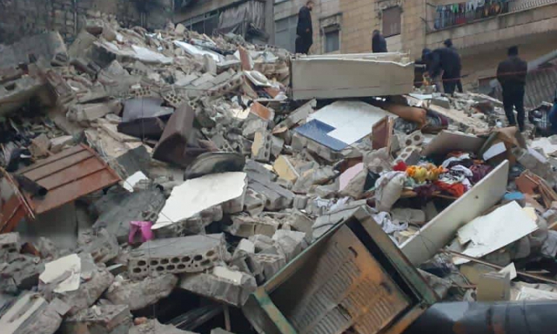 Последствия землетрясения в Алеппо. Фото: соцсети
