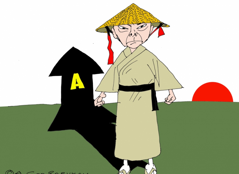 Политика Японии. Иллюстрация: Александр Горбаруков © ИА REX