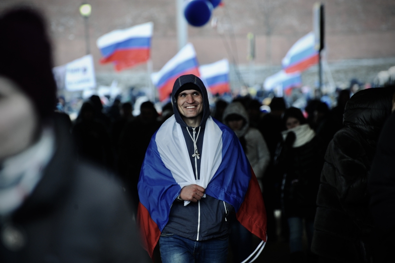 Поддержка России. Фото: Дарья Ильина © REX
