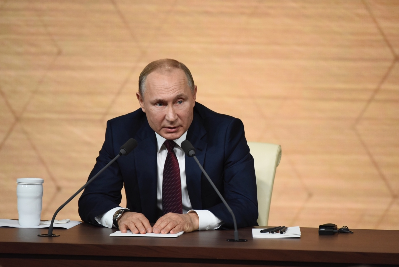 Владимир Путин. Послание президента Федеральному собранию. Фото: Дарья Ильина © REX