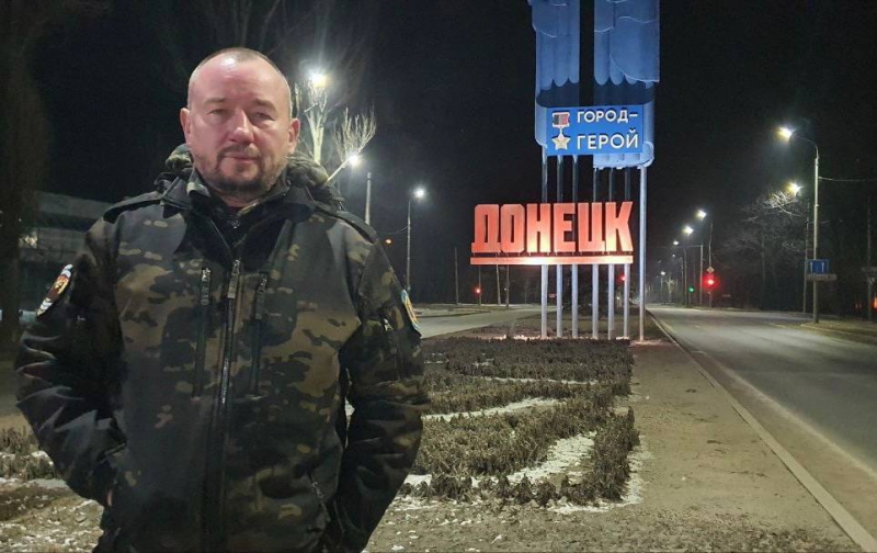 Журналист Артём Шейнин в Донецке. Скриншот Telegram-канала "Шейнин"