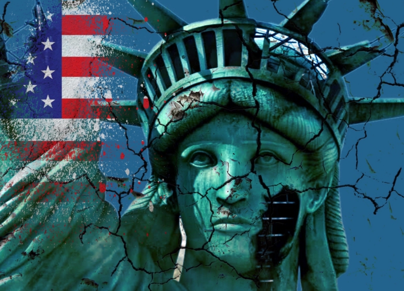 Крах США и Запада. Иллюстрация: ИА REX