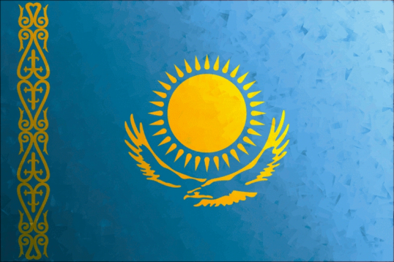 Флаг Казахстана. Изображение: REX