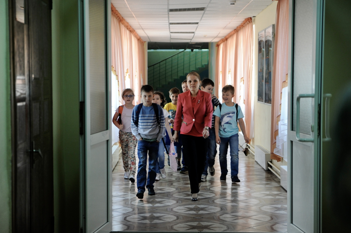 Школьники. Фото: Дарья Ильина © REX