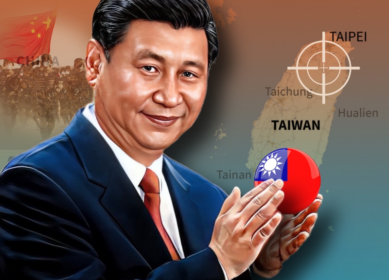 Китай. Тайвань. Си Цзиньпин. Иллюстрация: REX