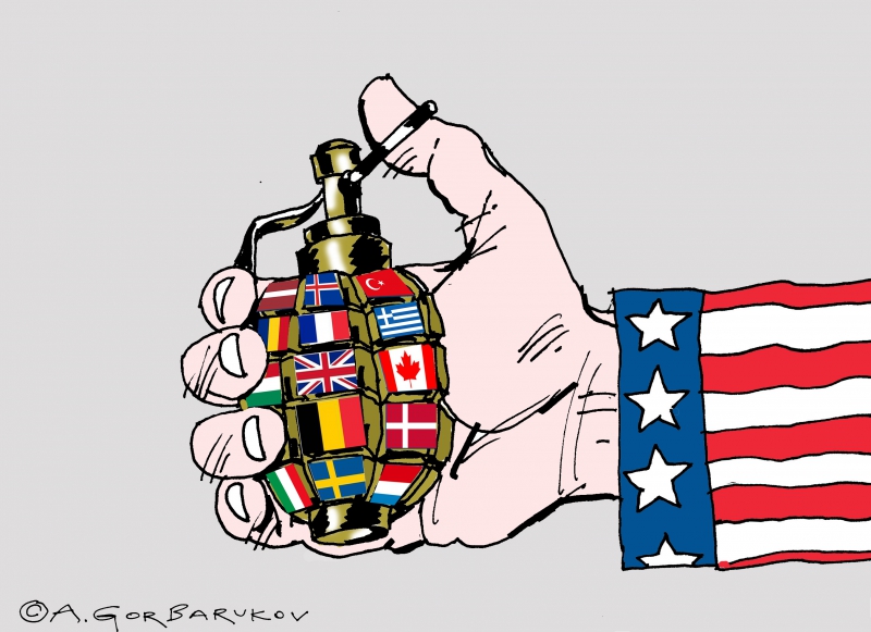 ГраNATO. НАТО. Иллюстрация: Александр Горбаруков