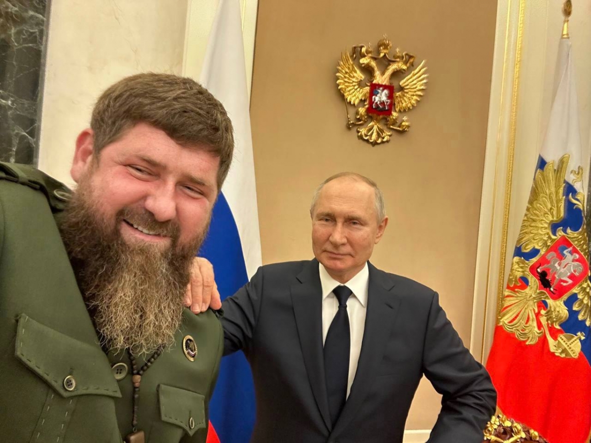 Рамзан Кадыров и Владимир Путин. Фото: Telegram-канал Рамзана Кадырова