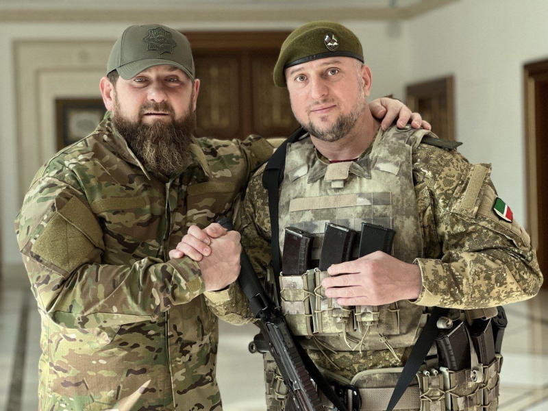 Рамзан Кадыров и Апты Алаудинов. Фото: Телеграм-канал Рамзана Кадырова