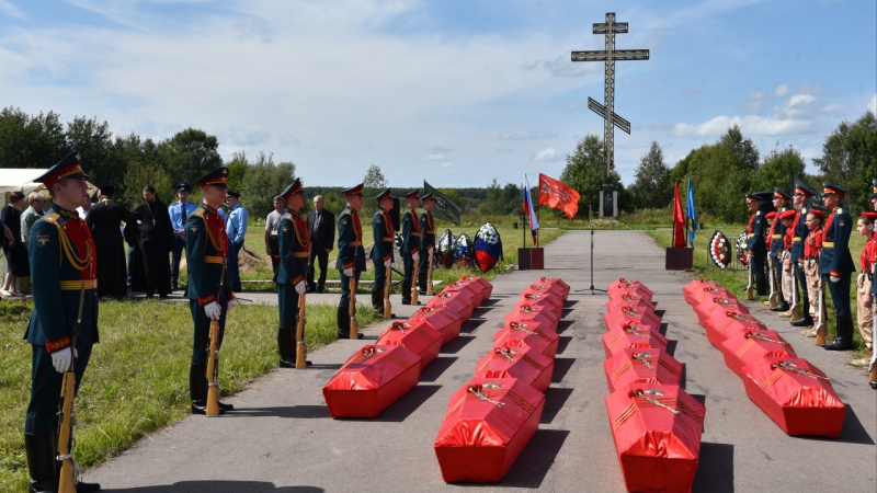 Церемония захоронения в Подмосковье. Фото: mosreg.ru