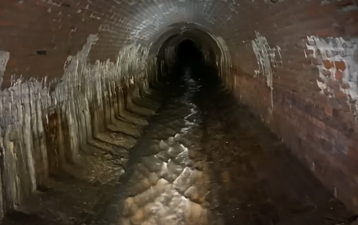 Подземный коллектор реки Неглинка. Фото: скриншот видео