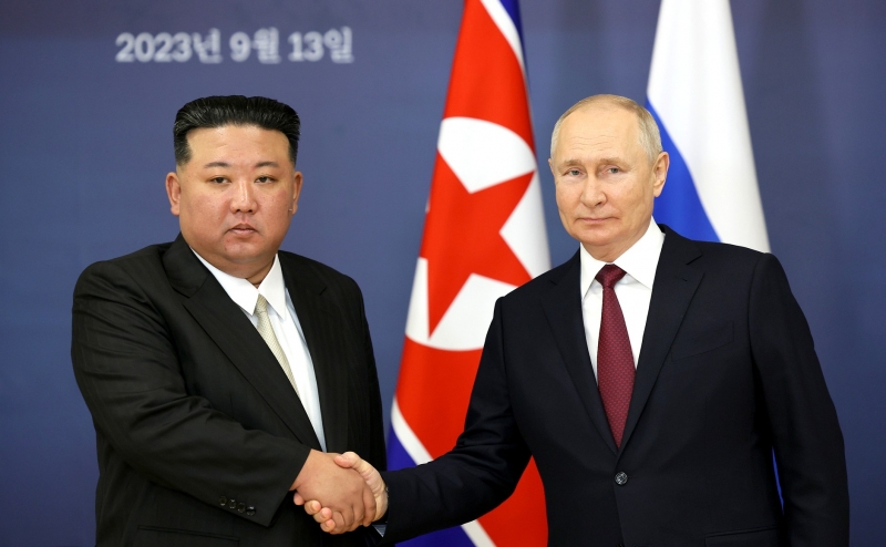 Ким Чен Ын и Владимир Путин. Kremiln.ru