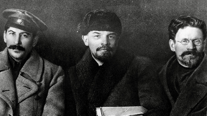 Сталин, Ленин и Калинин. 1919г