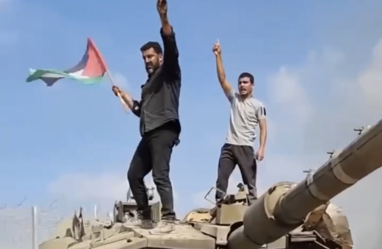 Война между Израилем и ХАМАС. Скриншот видео