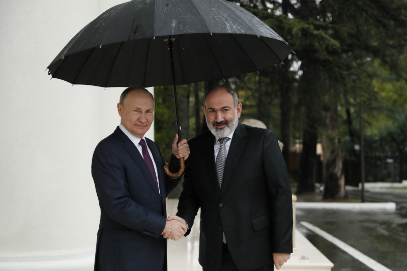 Владимир Путин и Никол Пашинян. Фото: primeminister.am