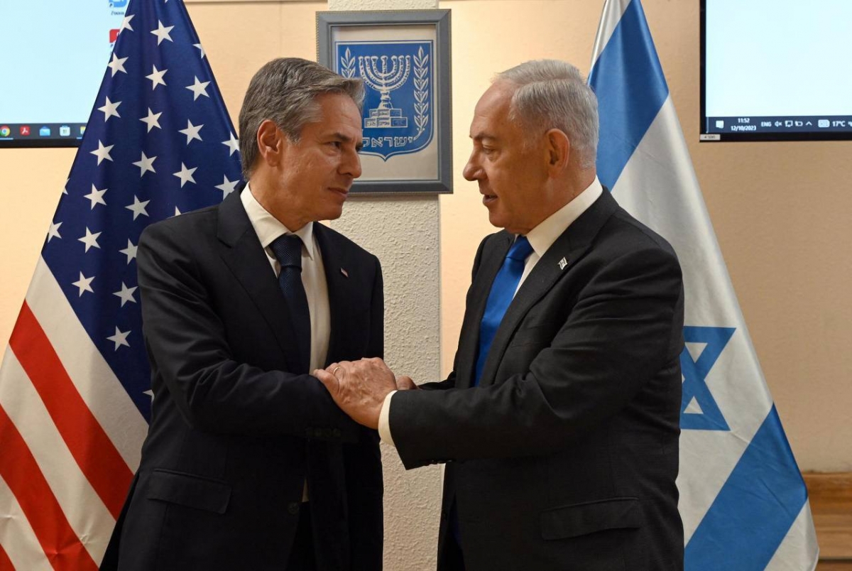 Энтони Блинкен и Биньямин Нетаньяху. Фото: Хаим Цах, GPO / пресс-служба правительства Израиля