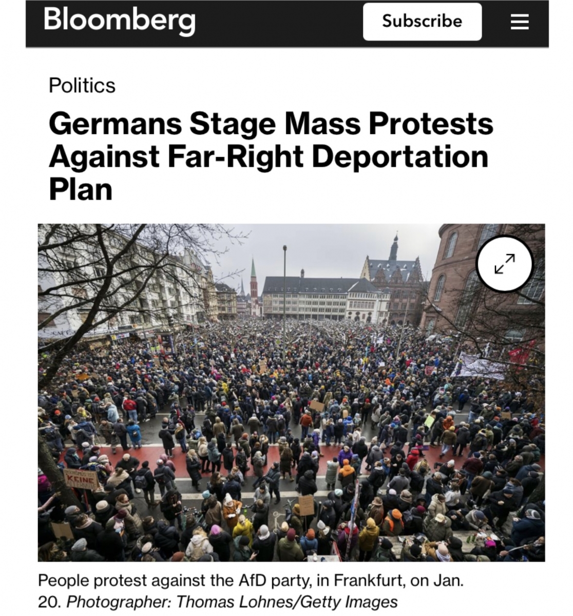 Сотни тысяч жителей Германии вышли на акции протеста против «ремиграции»