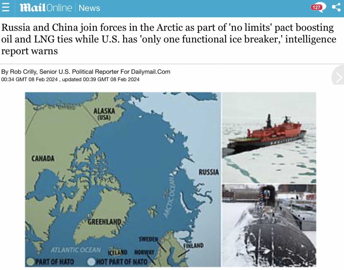 Запад может подорвать свое влияние в Арктике из-за России и Китая