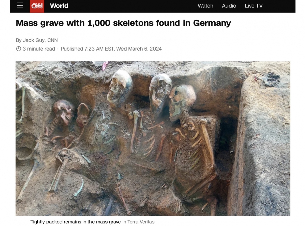 Самую большую братскую могилу Европы нашли на юге Германии