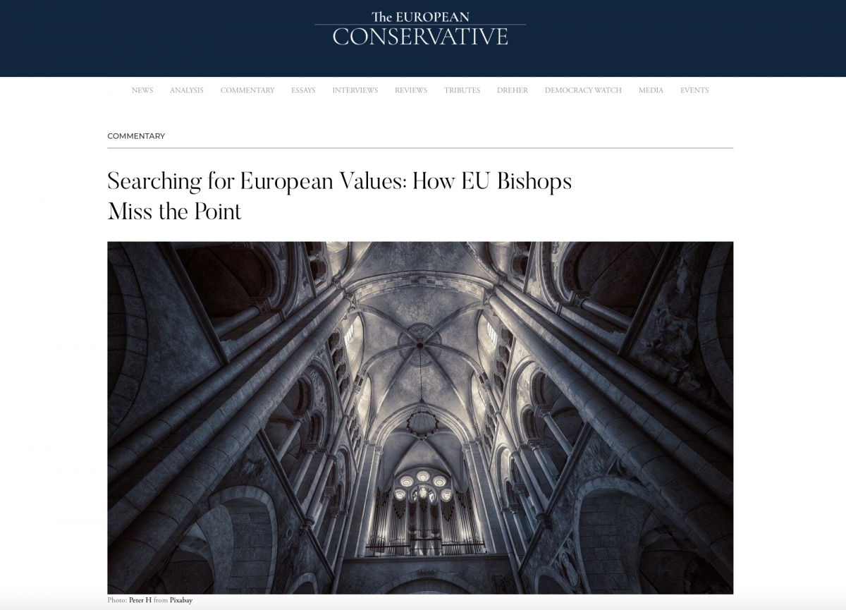 The European Conservative: «В поисках ценностей епископы ЕС упускают главное»