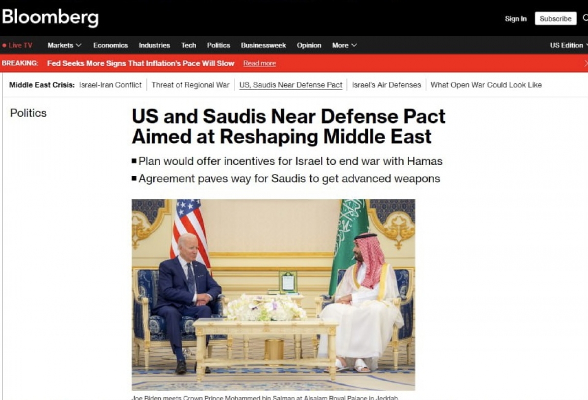 США и Саудовская Аравия готовятся подписать пакт, который изменит Ближний Восток