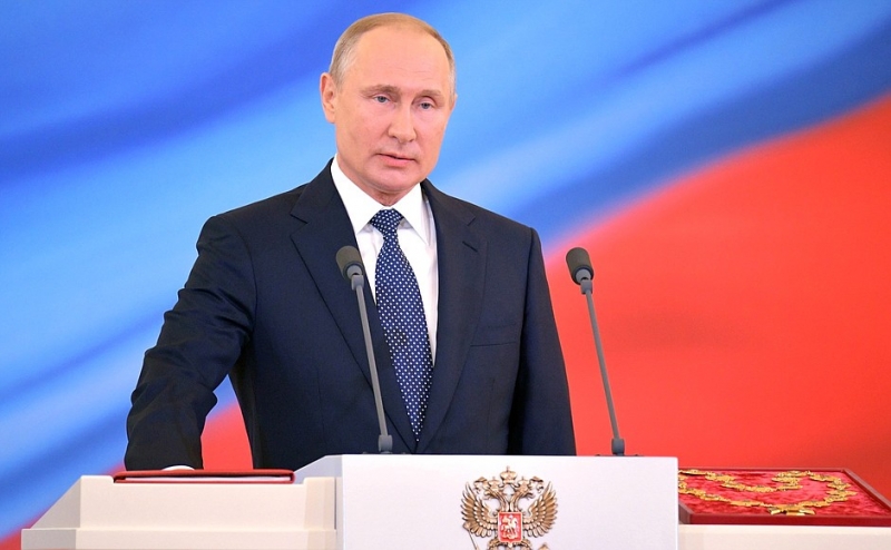 Российские телеканалы выделили на трансляцию инаугурации Путина один час