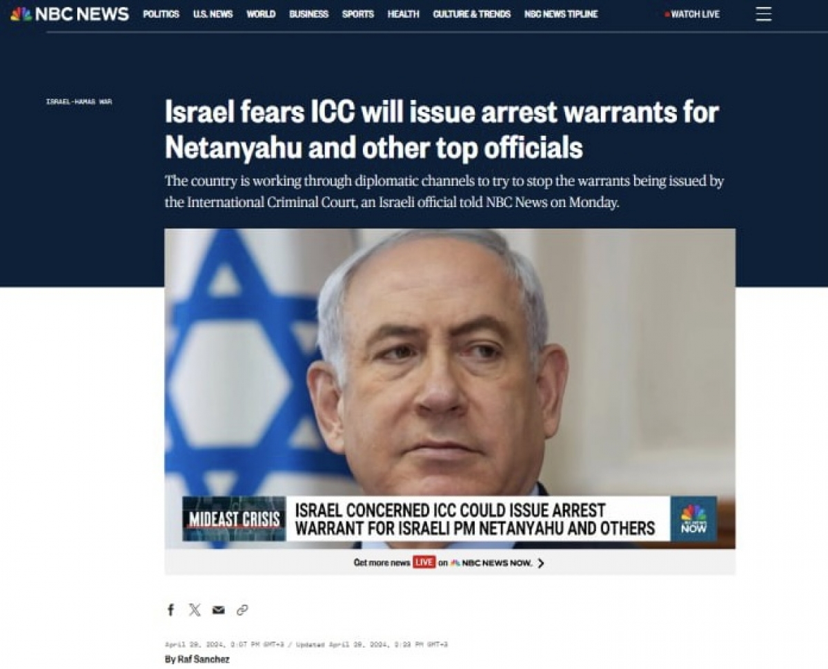 МУС может выдать ордера на арест Нетаньяху, Галанта и израильских военных