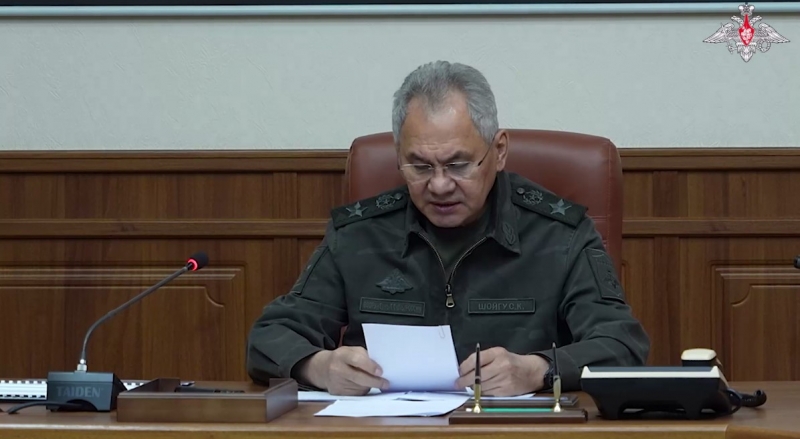 Сергей Шойгу провёл совещание в штабе Объединённой группировки войск