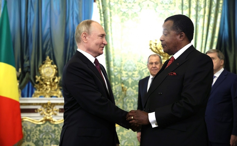 Путин провёл переговоры с президентом Республики Конго Дени Сассу-Нгессо