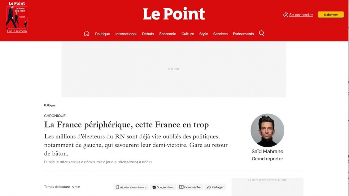 Le Point: Нечестная победа левых во Франции, cтрана раскололась ещё до выборов