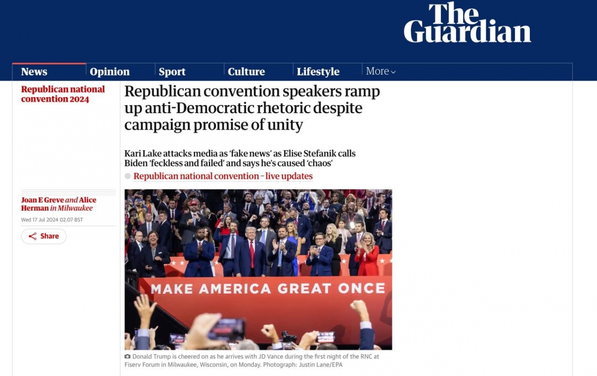 The Guardian: Республиканцы продолжают антидемократическую риторику