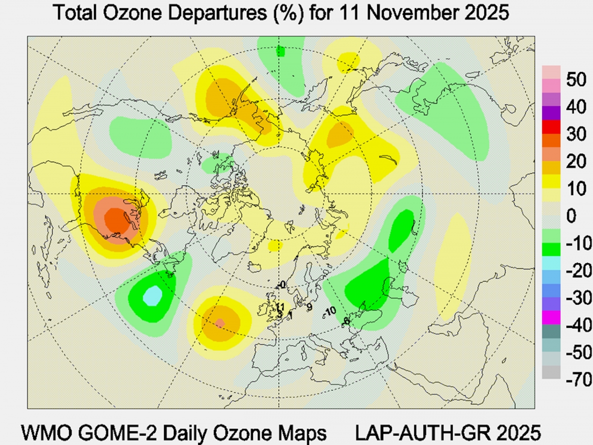 : Select ozone maps from archive