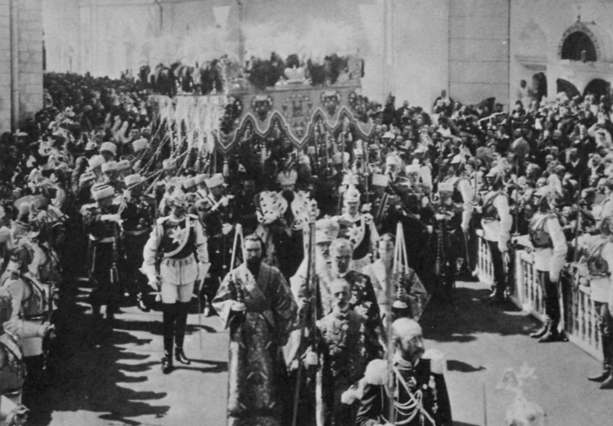 Коронация Николая II. Москва, 14 (26) мая 1896 года. Кадр кинохроники